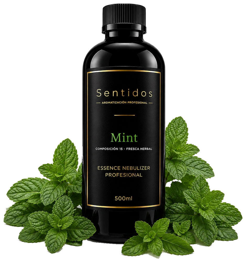 Fragancia Mint, Sentidos Aromatización — composición Fresca Herbal de menta