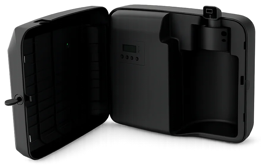 Sistema SNT-3000: versátil piso, pared o HVAC, con depósito de 800ml